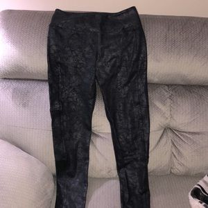 Slick Black workout jeggings - Sexy!